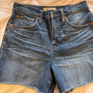 Madewell High Waisted Jean Shorts